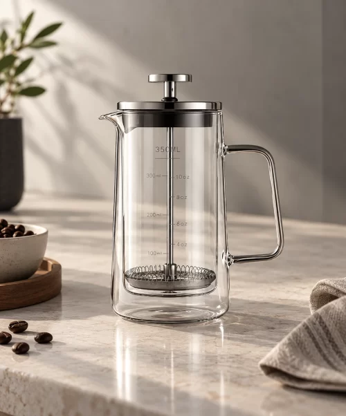 Prensa Francesa Vidrio Borosilicato